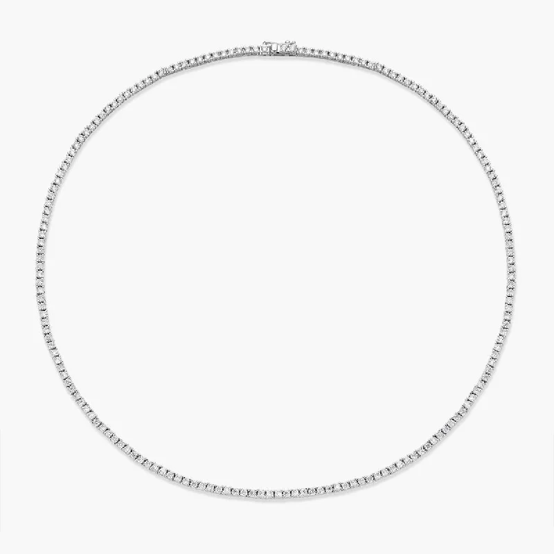 women's chain necklaces-Petite Tennis Necklace (2mm)