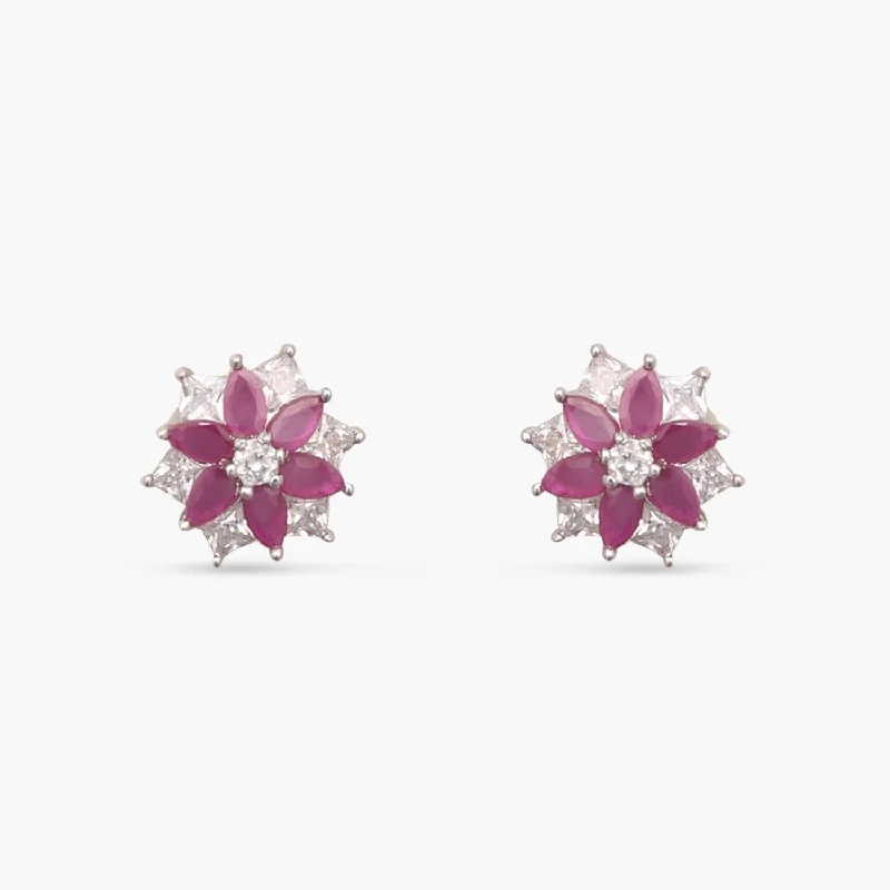 women's white gold earrings-Millie Delicate CZ Stud