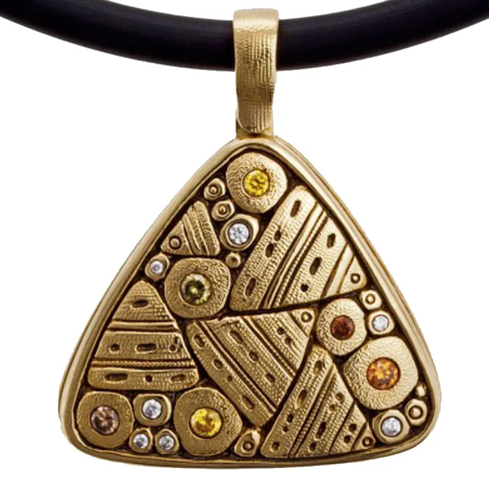 women's two-tone necklaces-Alex Sepkus Water Garden Pendant Necklace - M-79DC