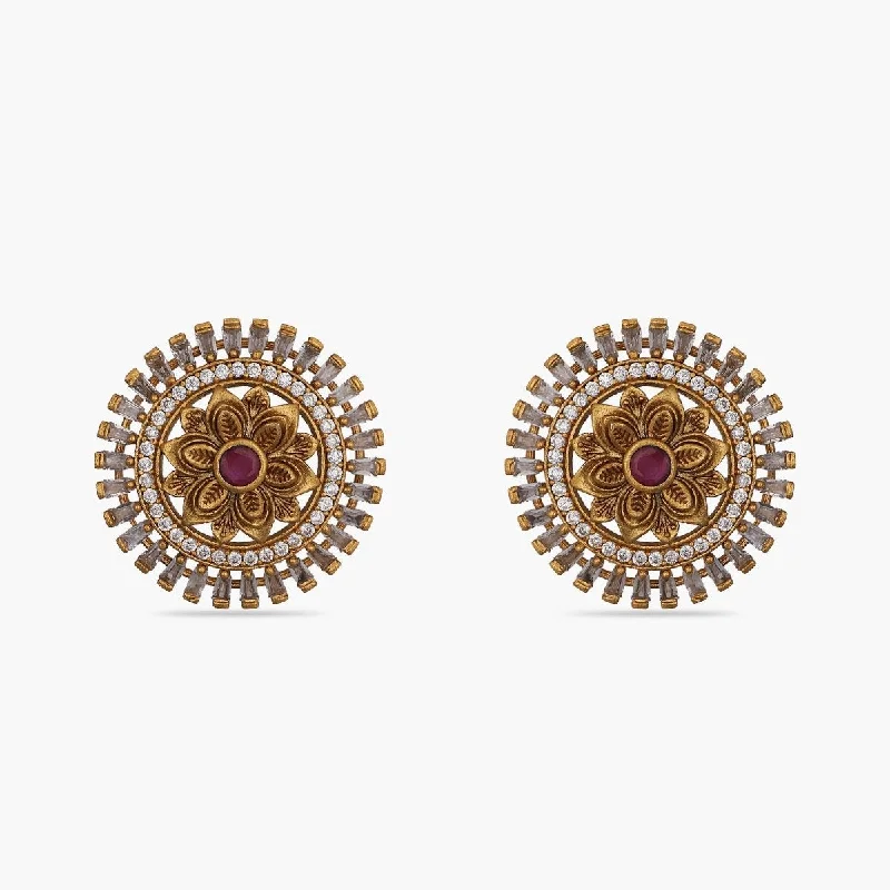 women's vintage earrings-Mesha Antique Earrings