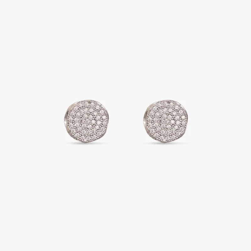 women's zodiac earrings-Minimalist CZ Stud Earrings