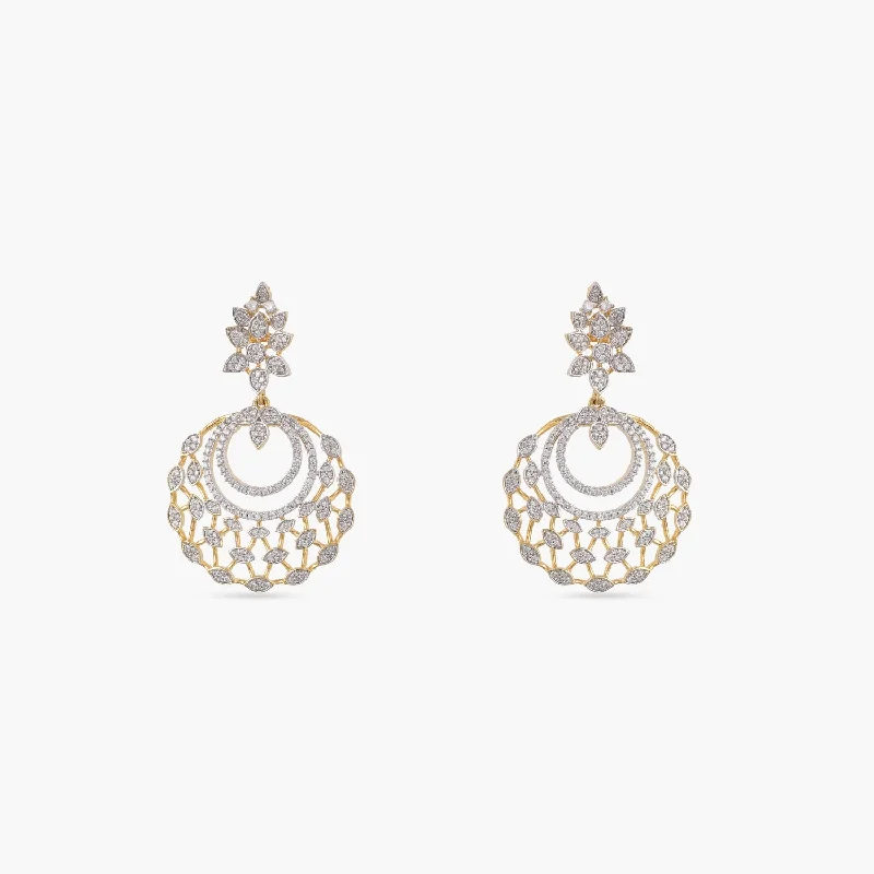 women's stud earrings-Yug Nakshatra CZ Drop Earrings