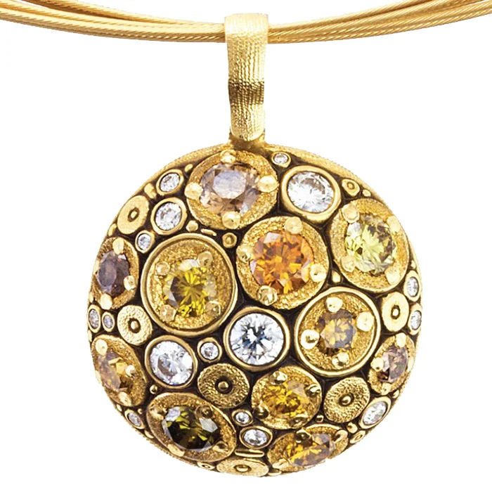 women's zodiac necklaces-Alex Sepkus Blooming Hill Pendant Necklace - M-49DC