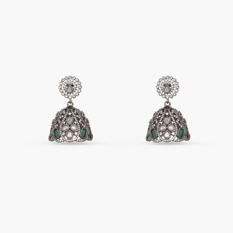 women's snake earrings-Skylar CZ Classic Jhumka Earrings