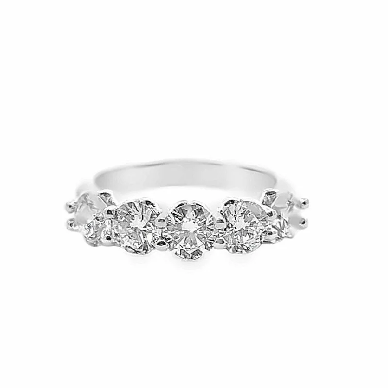 women's marquise engagement rings-Lab Diamond Wedding Band