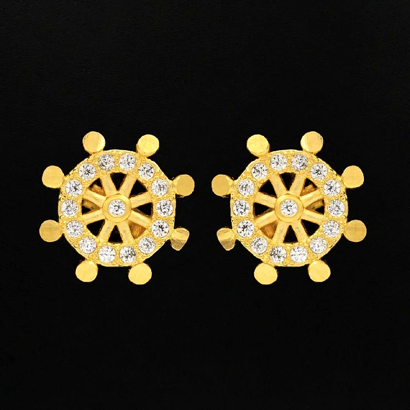 women's bold earrings-Stone Earring PSST369W-001