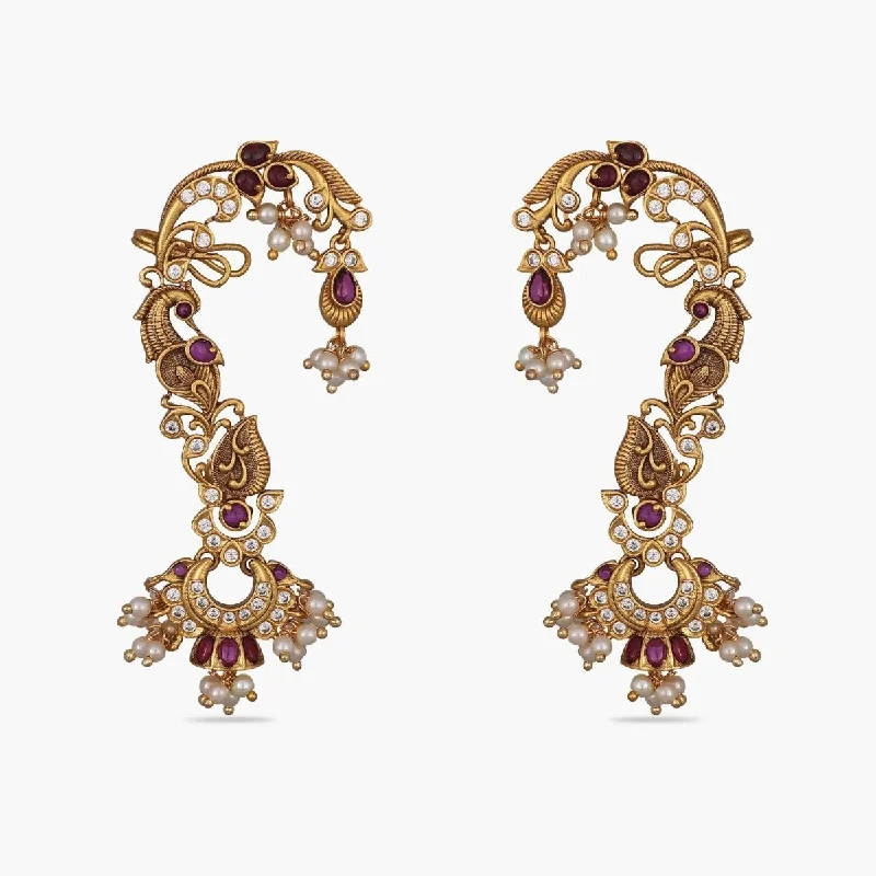 women's chandelier earrings-Watika Nakshatra CZ Earrings