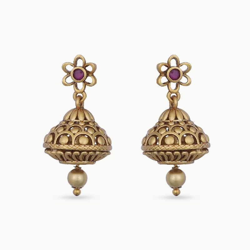 women's dragonfly earrings-Juhi Antique Earrings