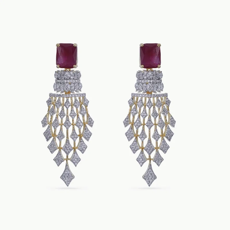 women's ethical earrings-Dira Nakshatra CZ Earring