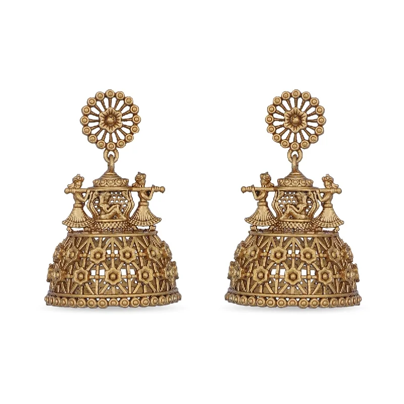 women's climber earrings-Vibhati Antique Earrings