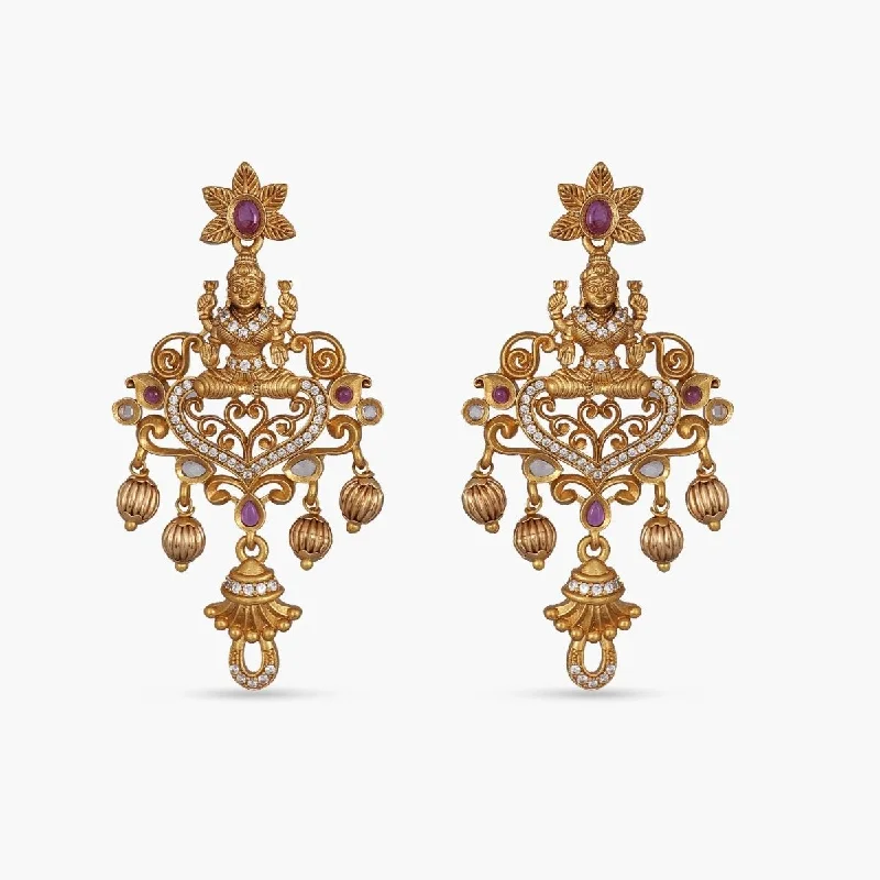 women's diamond earrings-Bhumi Antique Earrings