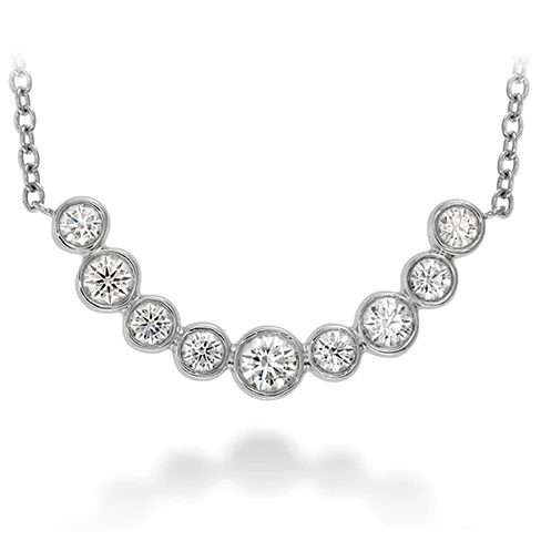 women's boho necklaces-Hearts On Fire Copley Bezel Diamond Necklace