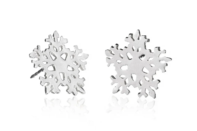 women's drop earrings-Large Sowflake Earrings