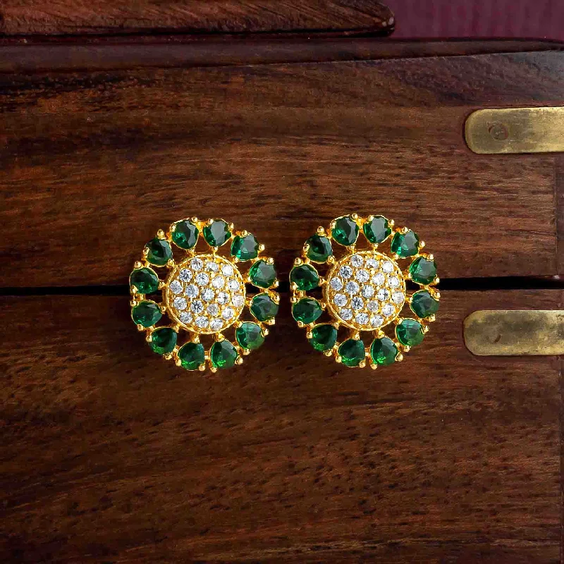 women's vintage earrings-Stone Stud PSST21WG-061