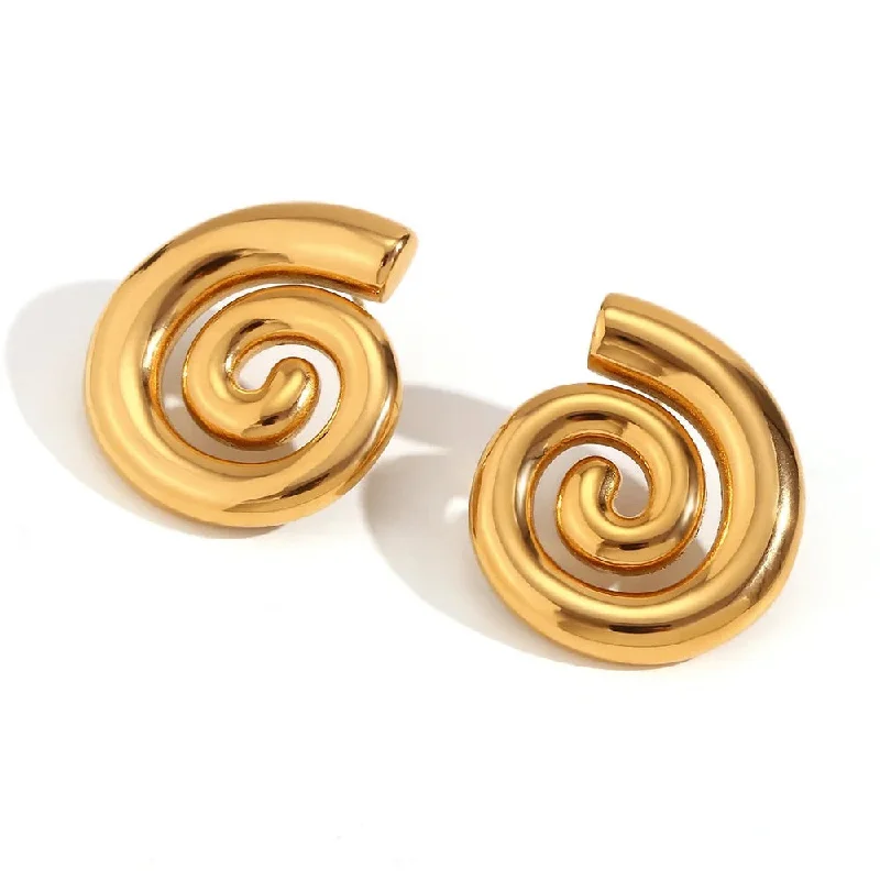 women's elegant earrings-Caracol Earrings