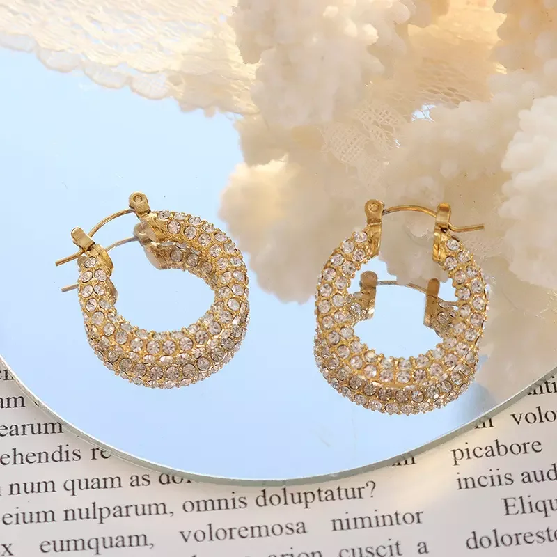 women's pearl earrings-Vintage Hoop