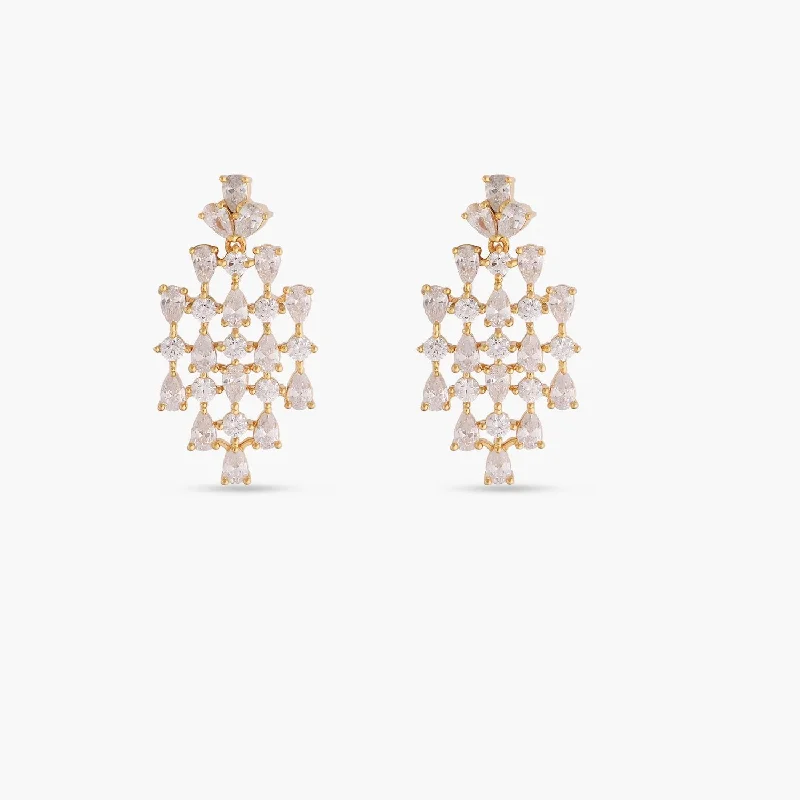 women's religious earrings-Jolie Delicate CZ Earrings