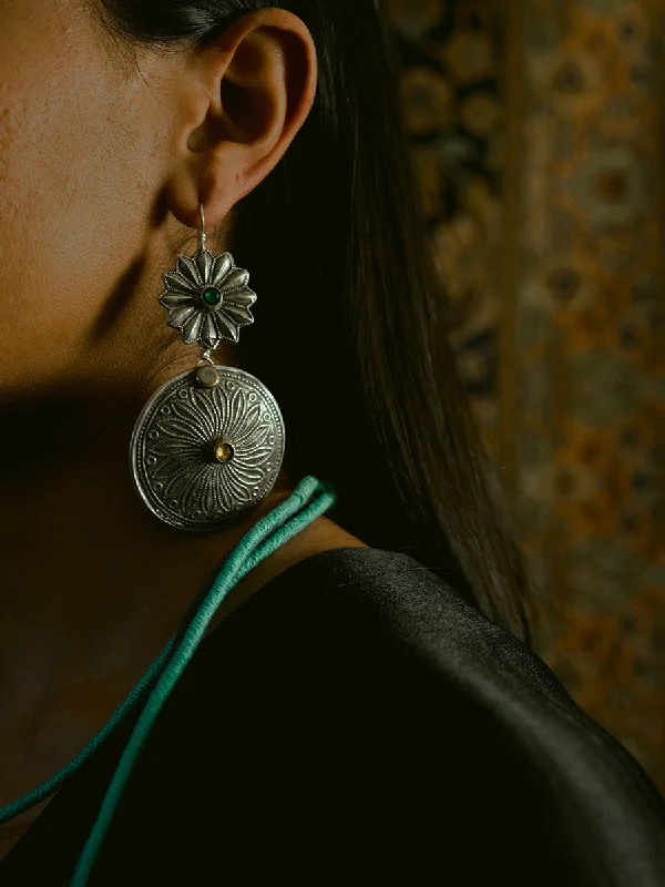 women's feather earrings-Dhara Earrings