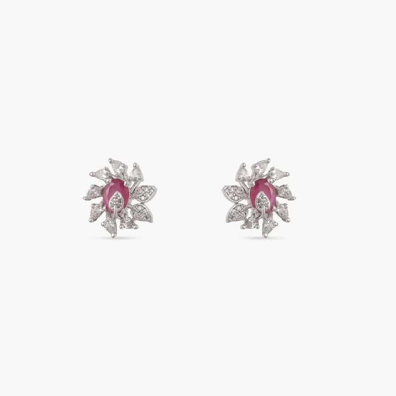 women's titanium earrings-Dilly Nakshatra CZ Studs