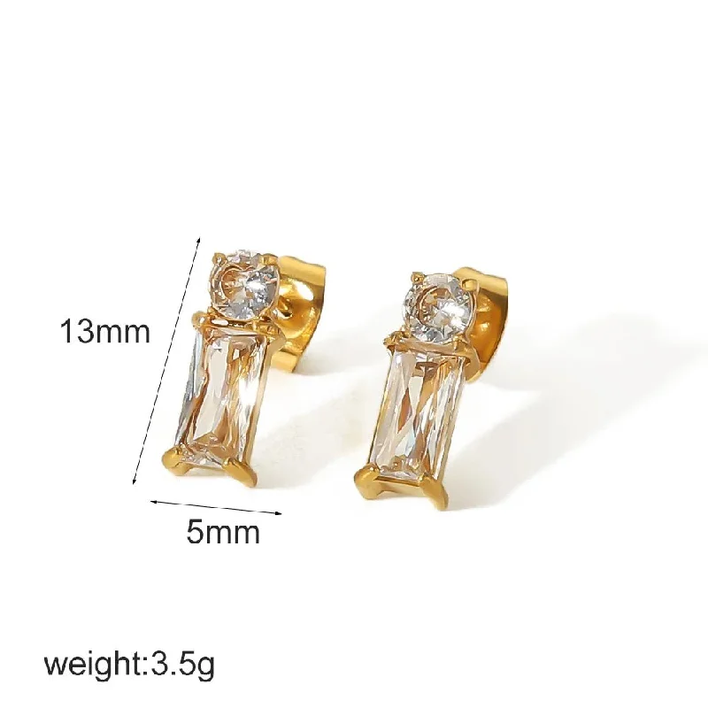 women's cubic zirconia earrings-Ash Earring