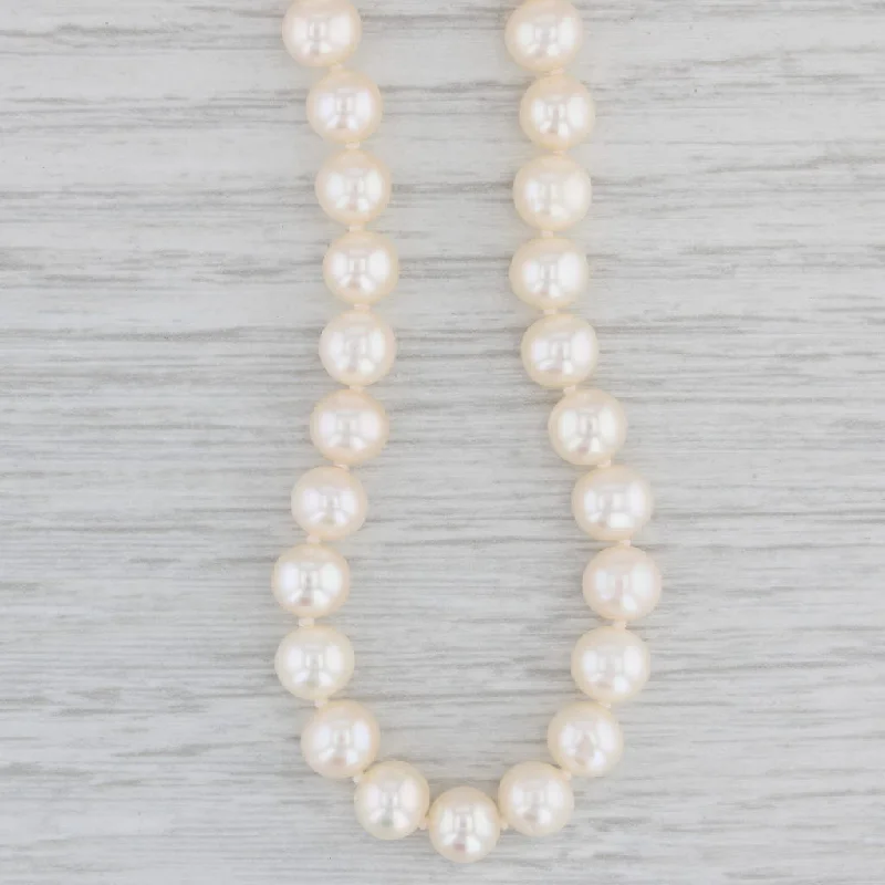 women's statement necklaces-Freshwater Cultured Pearl Strand Necklace 14k Yellow Gold 18"