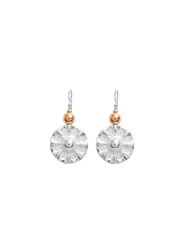 women's birthstone earrings-Elite Vic Disc Earrings