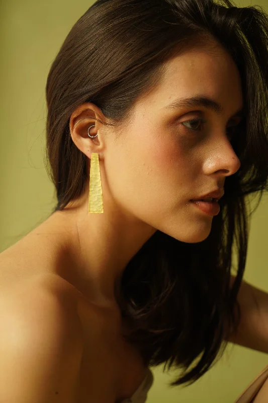 women's sun earrings-Indie Gold Plated Earrings