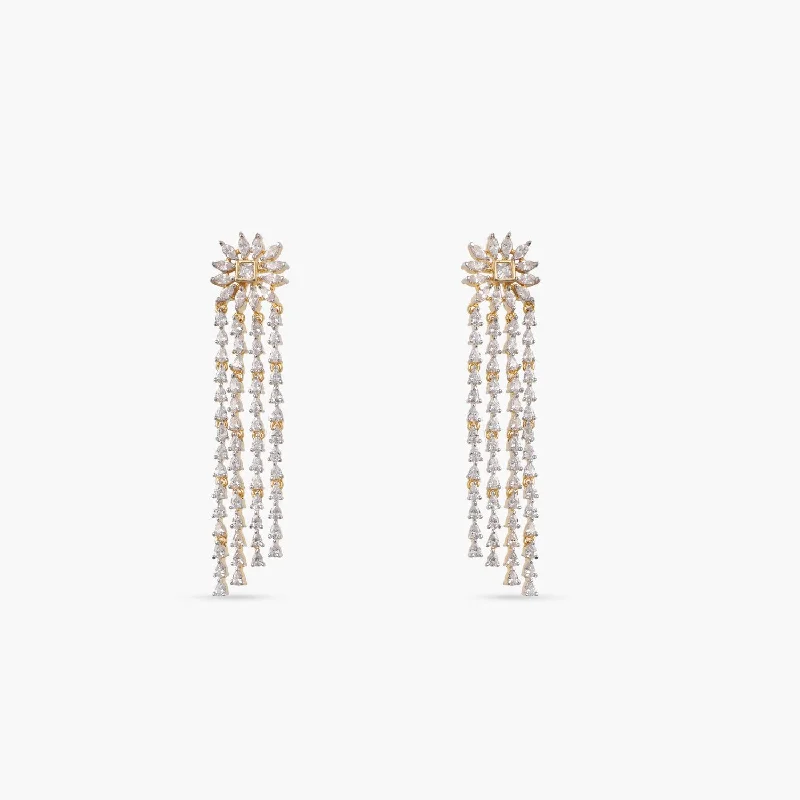 women's bold earrings-Margie CZ Drop Earrings