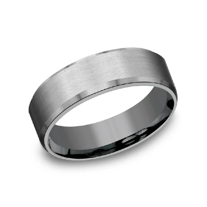 women's infinity engagement rings-Benchmark Tantalum 7mm Wedding Band