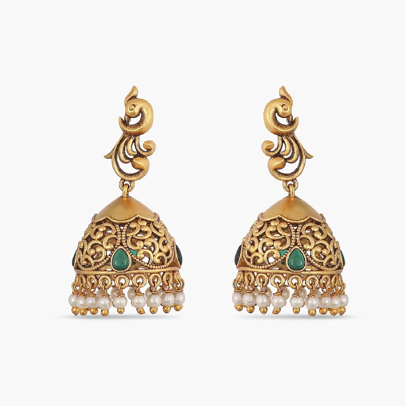 women's rose gold earrings-Hansa Antique Earrings