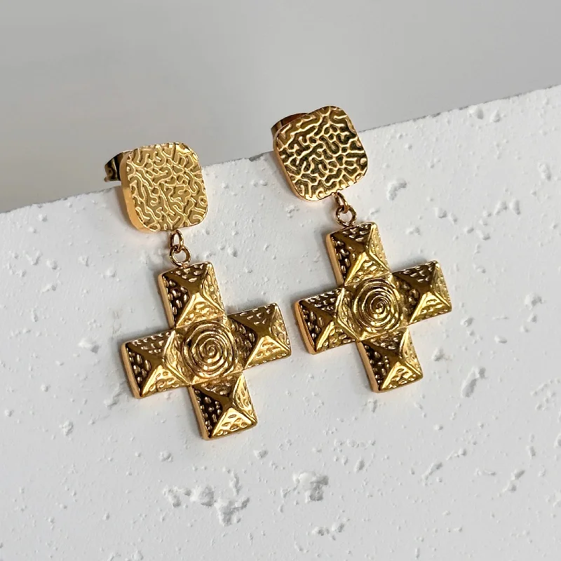 women's angel earrings-Purisima Earrings