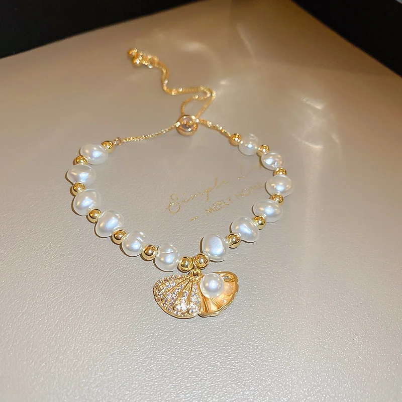 70# Bracelet-Gold-Pearl