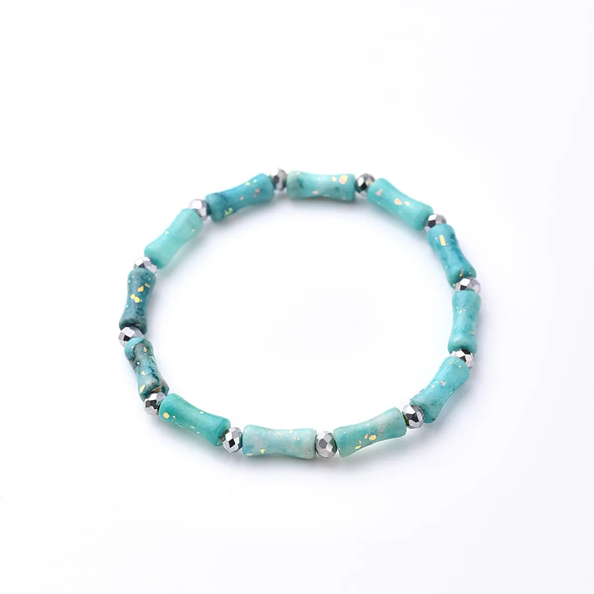 Sky Blue (White Glass Beads)