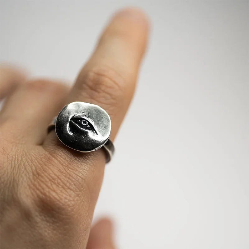 women's titanium rings-Oculus ring