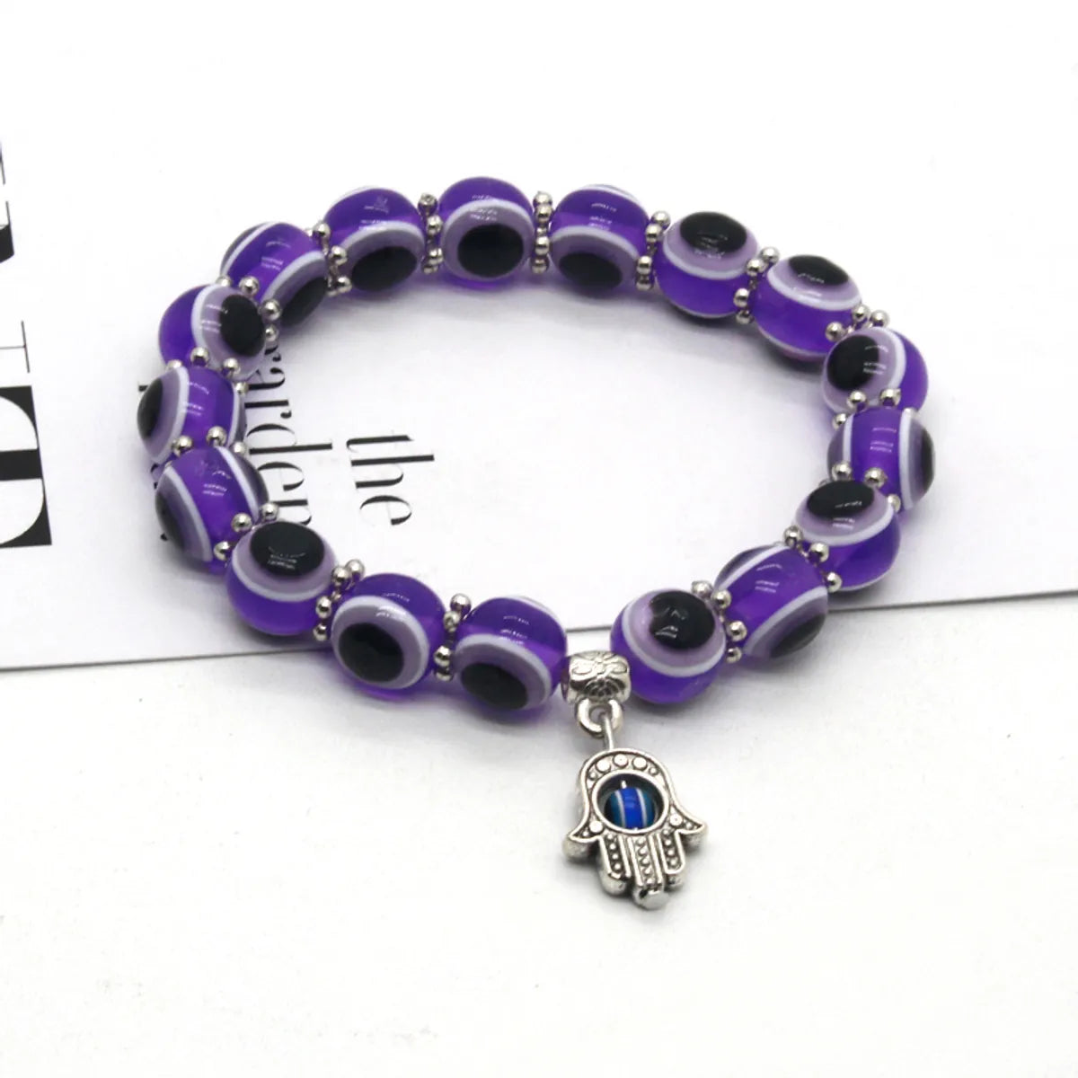 Purple Bead Bracelet 8