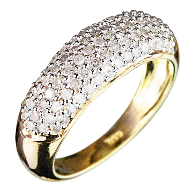 women's silver rings-Tuscany Diamond Ring