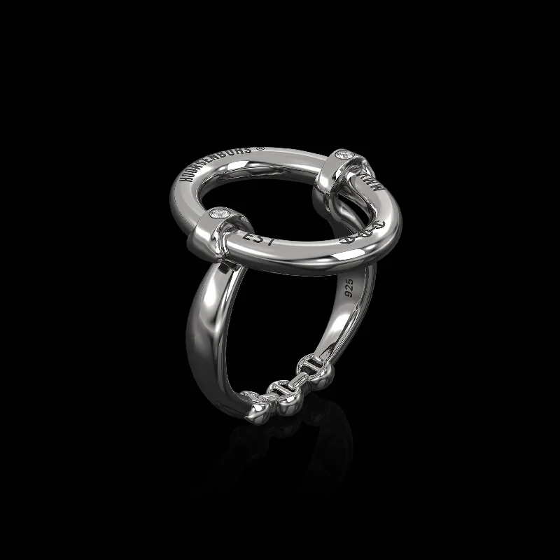 women's solitaire rings-OVAAL