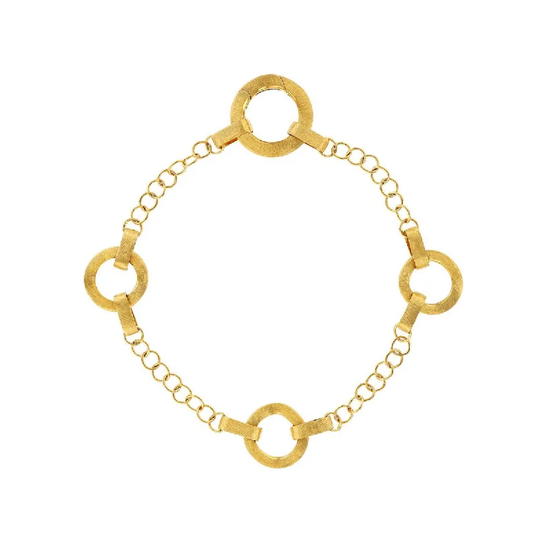 women's minimalist bracelets-Marco Bicego Jaipur Four Circle Link Chain Bracelet