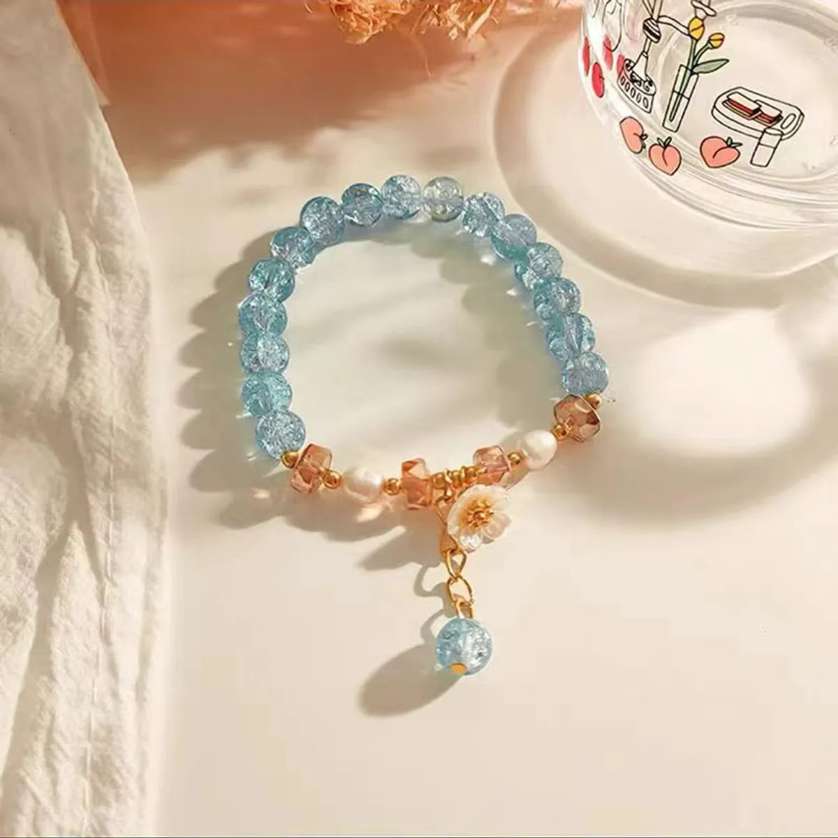 Light Blue Small Pattern Bracelet