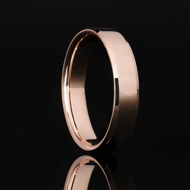 women's two-tone engagement rings-Custom Metal Wedding Band