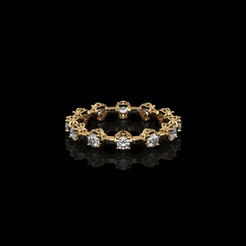 women's eternity band rings-MICRO II WITH 12 DIAMONDS