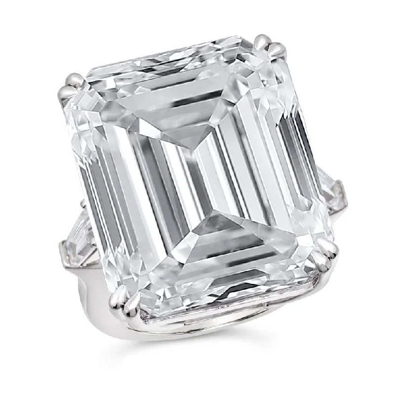 women's signet rings-Giant Diamond Crystalline Ring