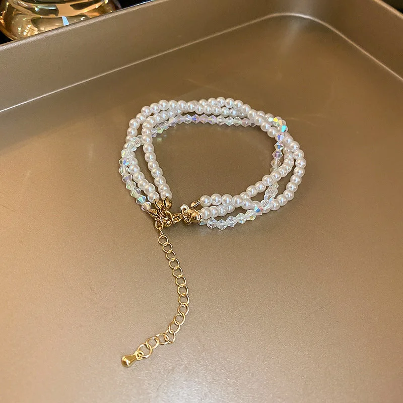 3# Bracelet. Multilayer Crystal