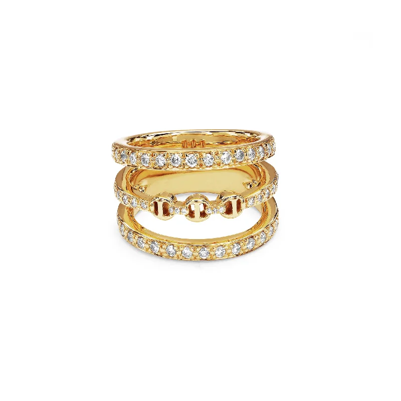 women's dainty rings-ASSET WITH DIAMONDS