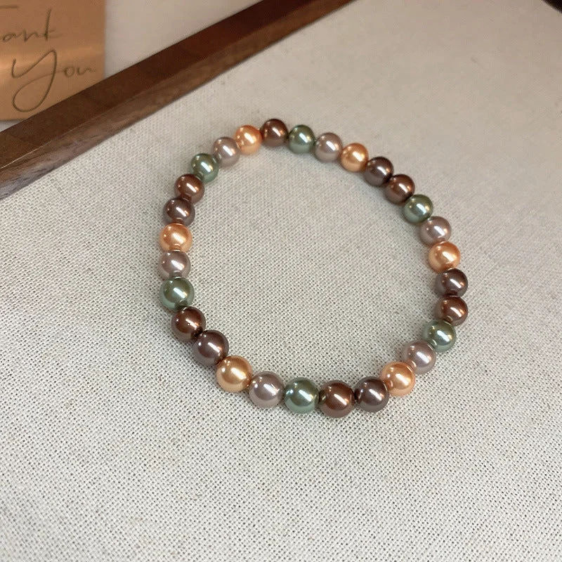 71# Bracelet-Coffee Color Series 6mm