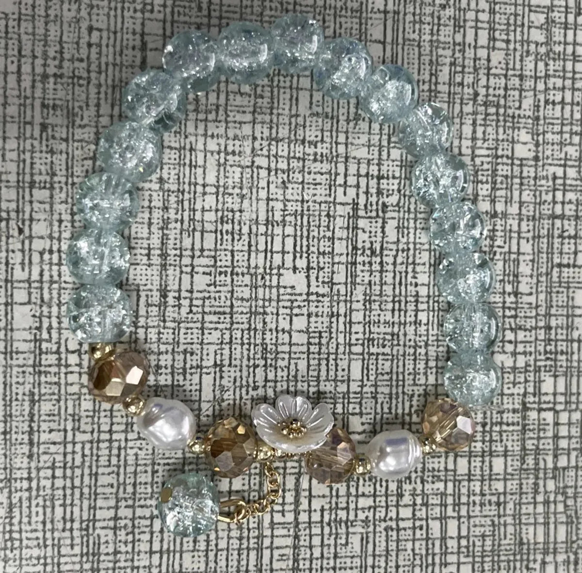 Small Blue Flowers Bracelet