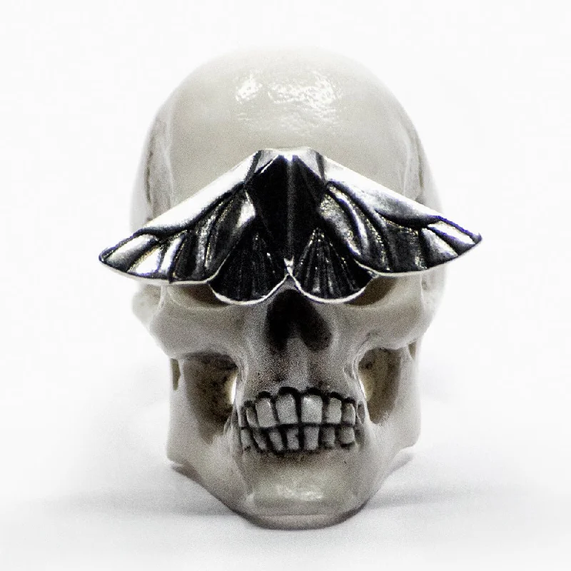 women's ethical rings-Skull & Moth ring - final sale