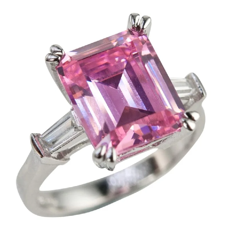 women's open rings-Pink Billionaire Ladies Ring