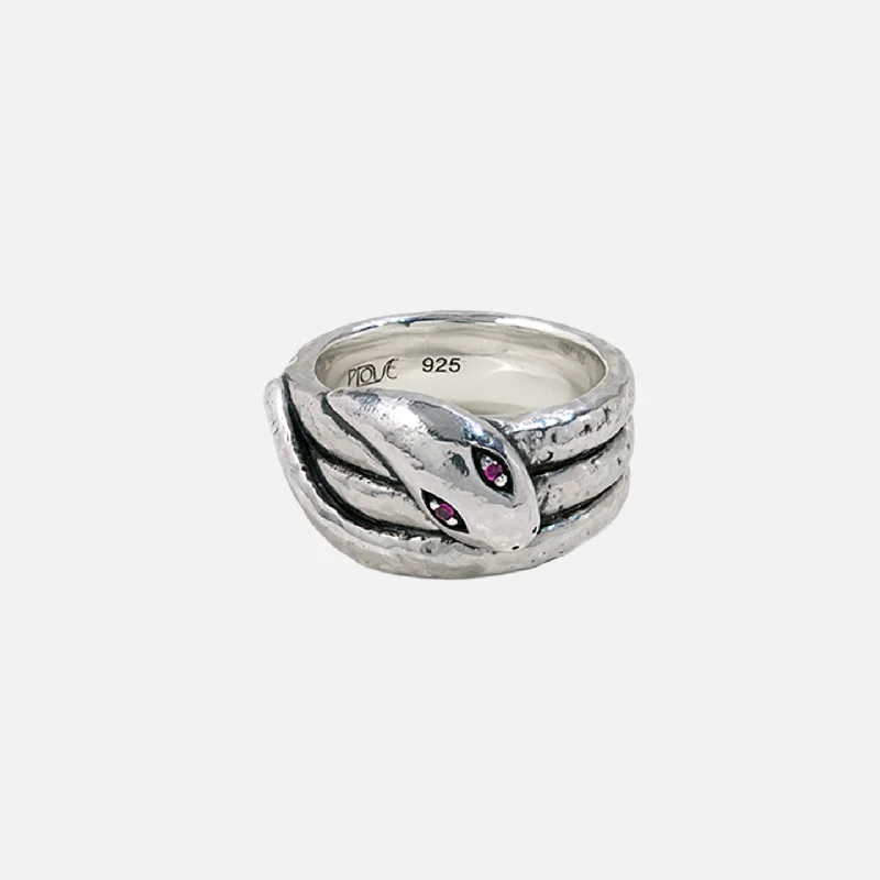 women's spinner rings-Serpente Ring