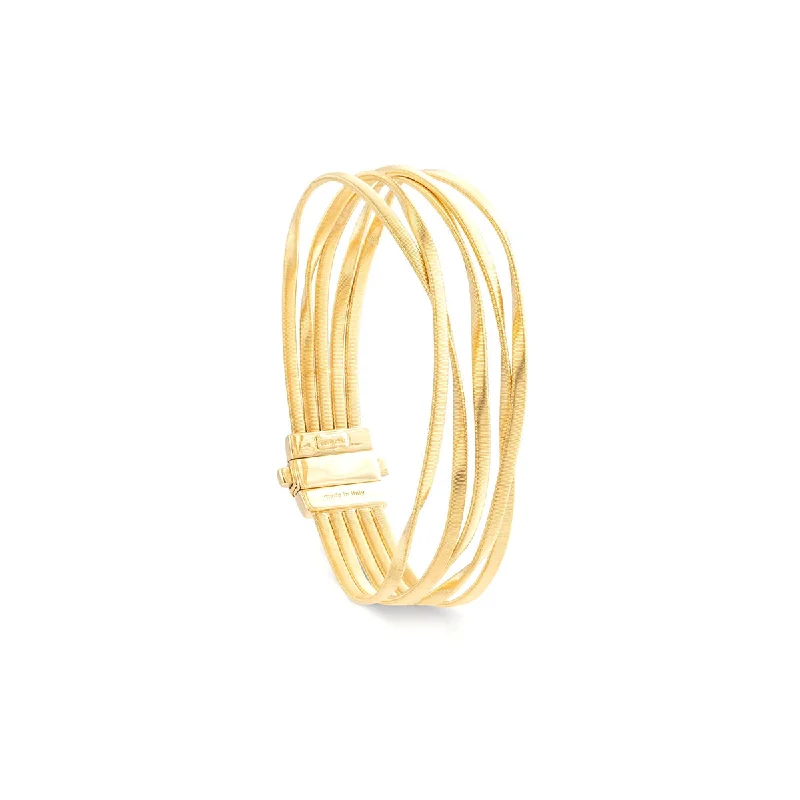 women's delicate bangles-Marco Bicego Marrakech Five-Strand Coil Bracelet